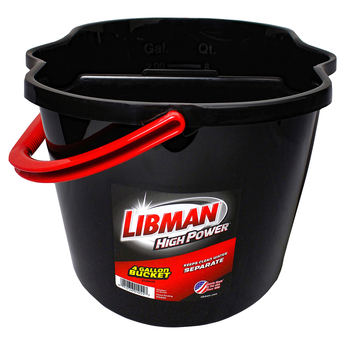 slide 1 of 2, Libman High PowerDual-Sided Bucket, 4 gal