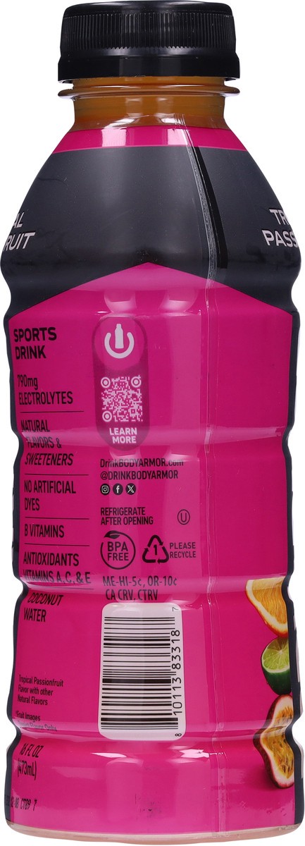 slide 15 of 15, Bodyarmor Tropical Passionfruit Sports Drink Bottle, 16 fl oz, 16 inoz in