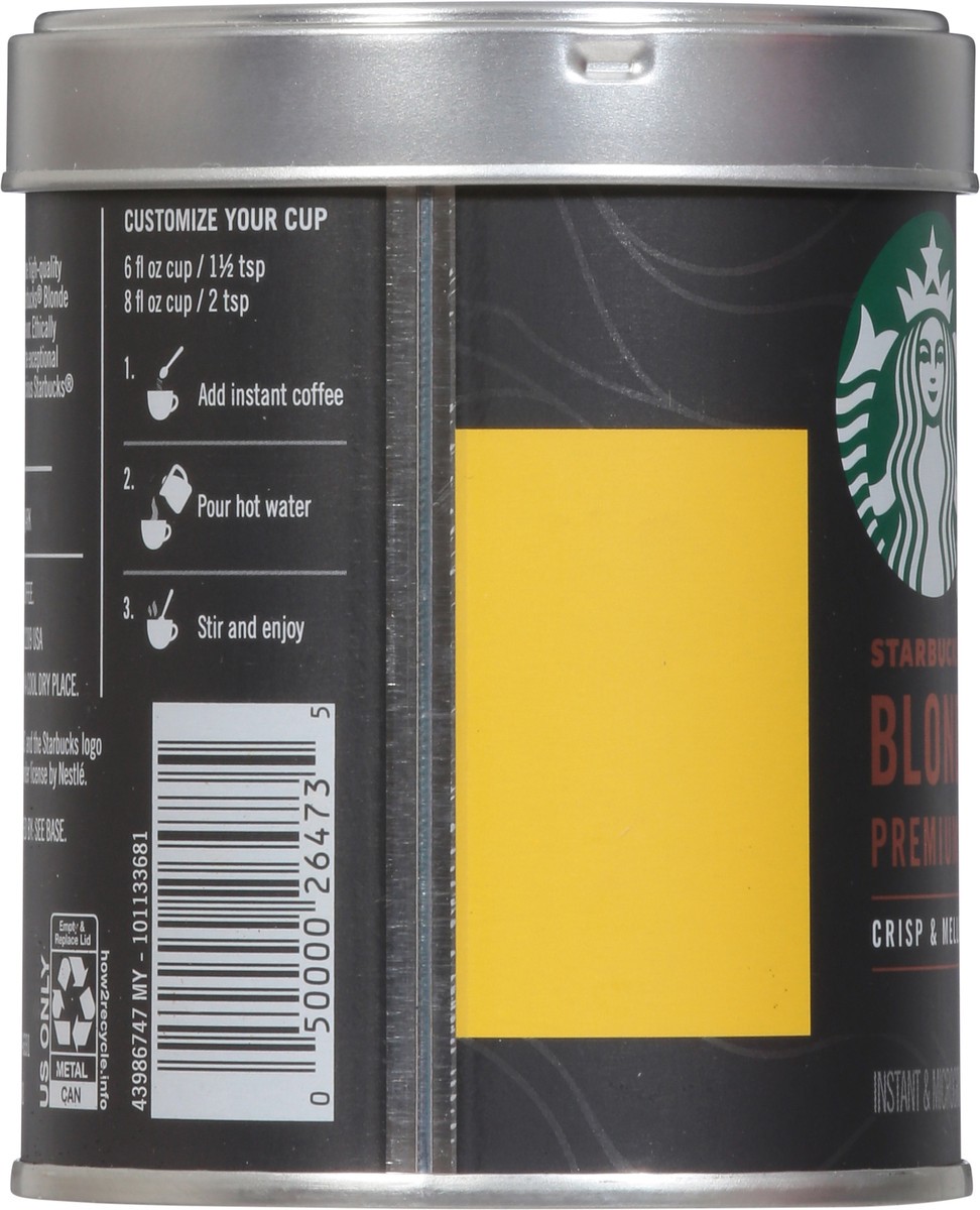 slide 4 of 10, Starbucks Blonde Roast Premium Instant & Microground Coffee 3.17 oz, 3.17 oz