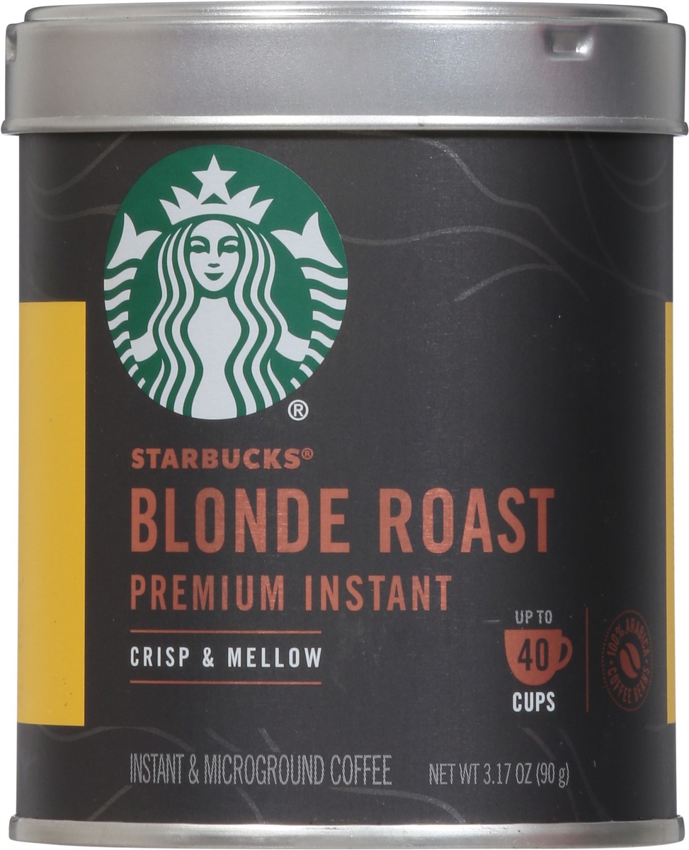 slide 10 of 10, Starbucks Blonde Roast Premium Instant & Microground Coffee 3.17 oz, 3.17 oz