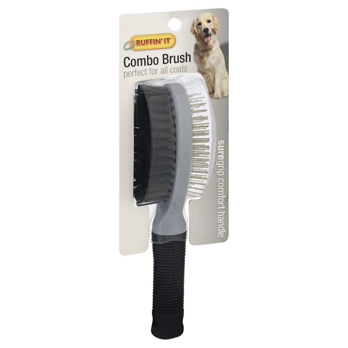 slide 2 of 8, Ruffin' It Double Sided Pet Brush, 1 ct