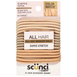 Scünci Color Match Elastics - 16 Each