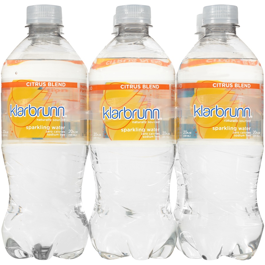 Klarbrunn Citrus Sparkling Water Bottles 6 ct; 20 fl oz Shipt
