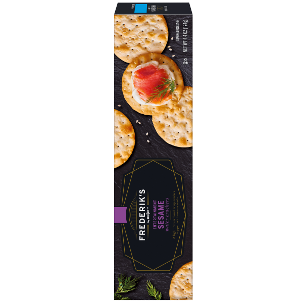 slide 9 of 29, Frederik's By Meijer FREDERIKS BY MEIJER Frederik's Entertain Sesame Water Crackers, 4.4 oz