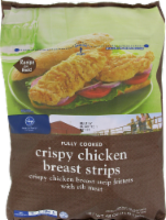 slide 1 of 1, Kroger Crispy Chicken Breast Strips, 48 oz