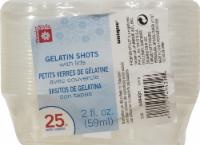 slide 1 of 1, Premier Stylz Clear Plastic Gelatin Shots With Lids, 25 ct; 2 fl oz