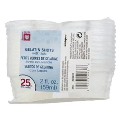 Premier Stylz Clear Plastic Gelatin Shots With Lids
