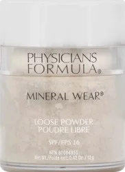 Physicians Formula Mineral Wear SPF 16 Translucent Light PF10948 Loose Powder 0.42 oz