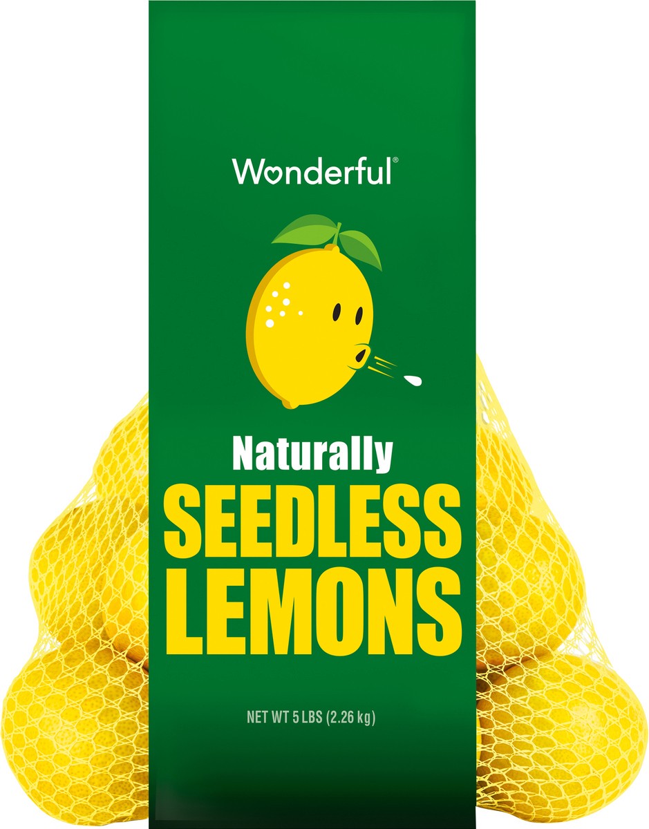 slide 3 of 3, Wonderful Seedless Lemons 5 lb Net, 5 lb