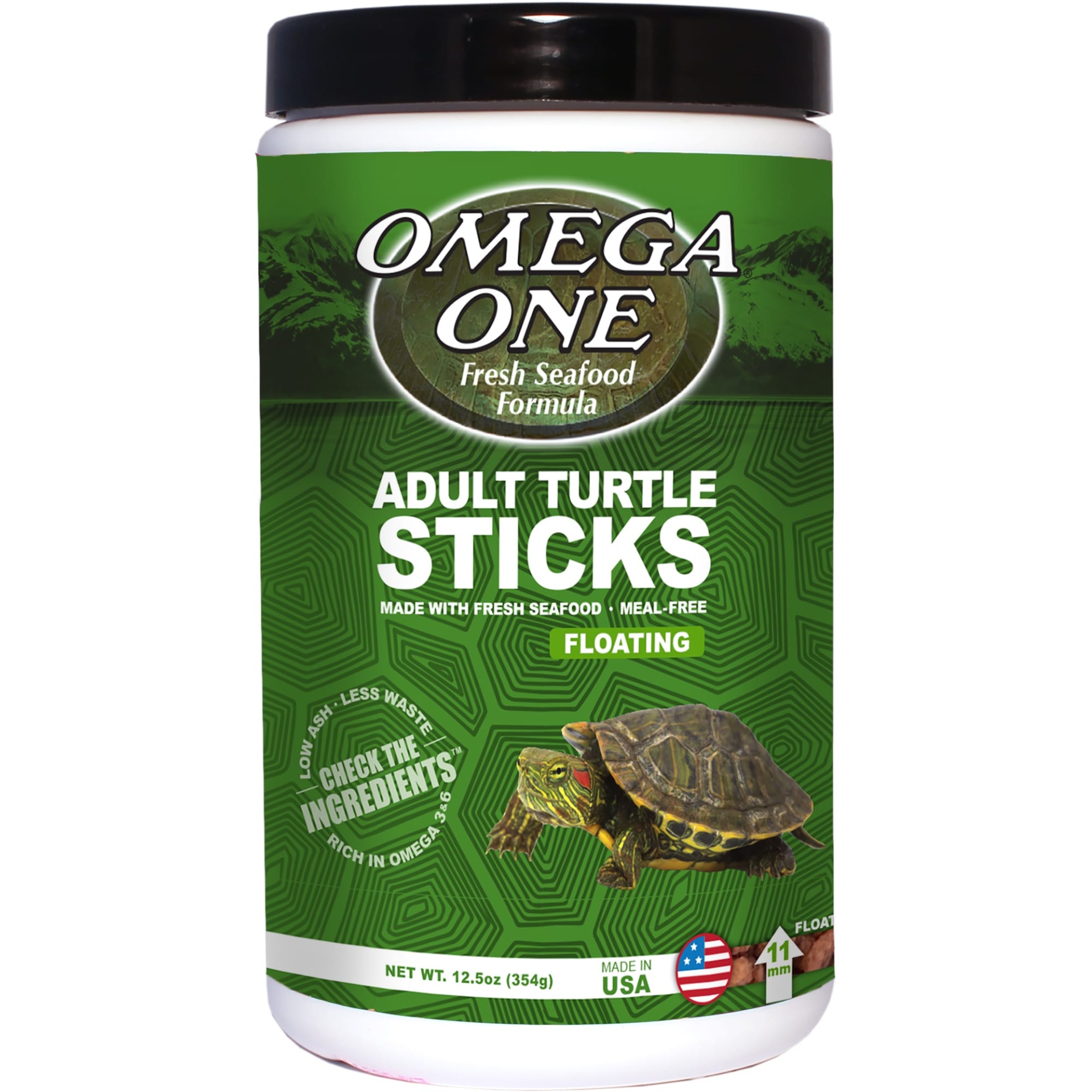 slide 1 of 1, Omega One Natural Protein Formula Adult Turtle Sticks, 12.5 oz