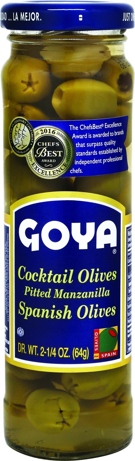 slide 1 of 1, Goya Cocktail Olives, 2.25 oz