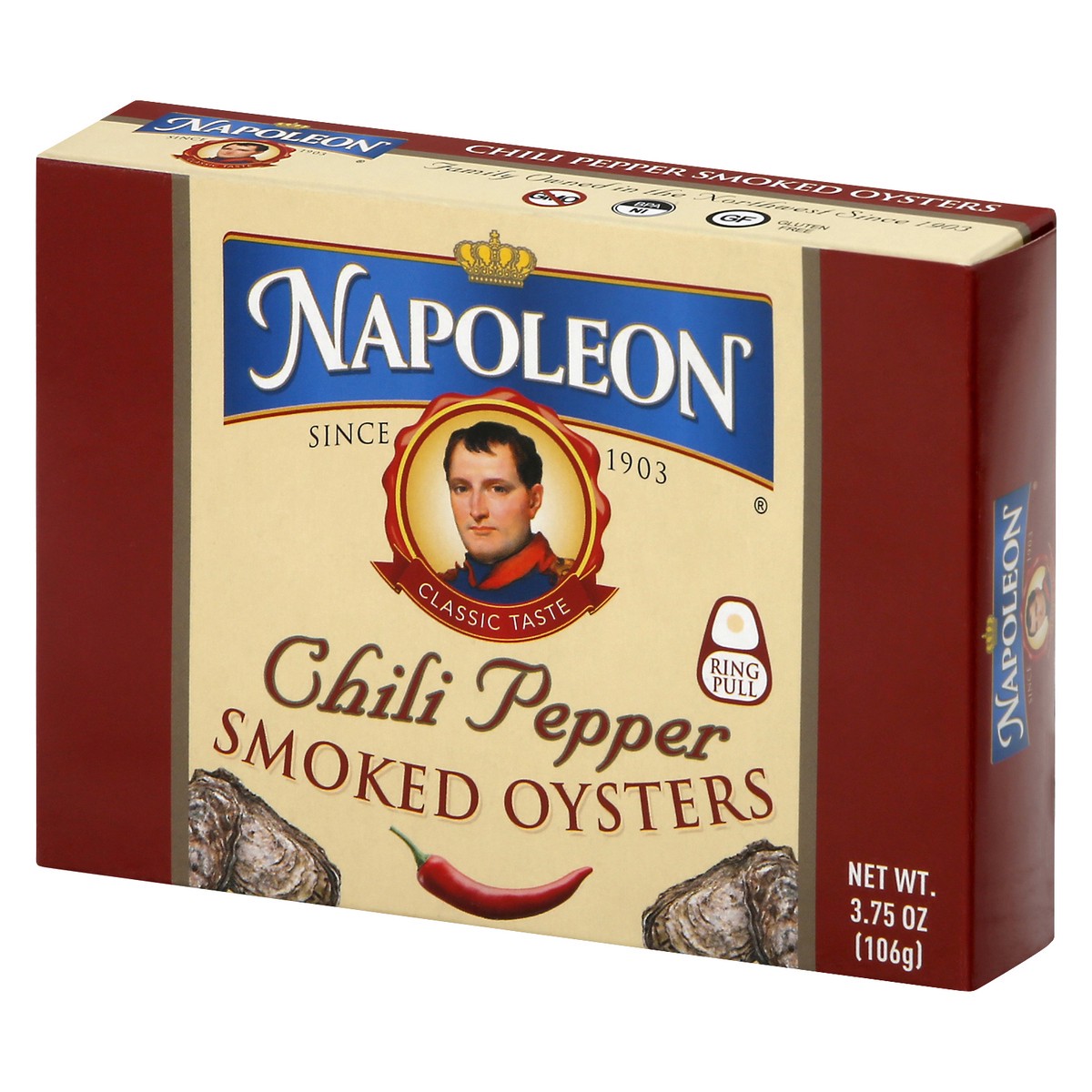 slide 3 of 9, Napoleon Oysters 3.75 oz, 3.75 oz
