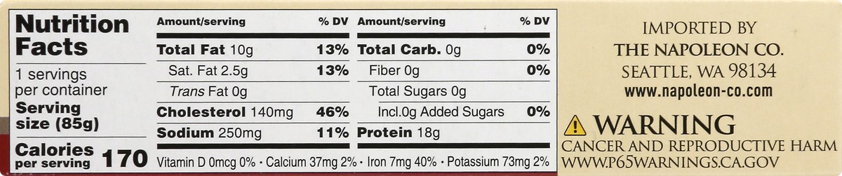 slide 4 of 9, Napoleon Oysters 3.75 oz, 3.75 oz