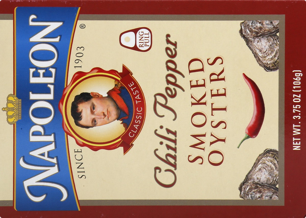 slide 5 of 9, Napoleon Oysters 3.75 oz, 3.75 oz