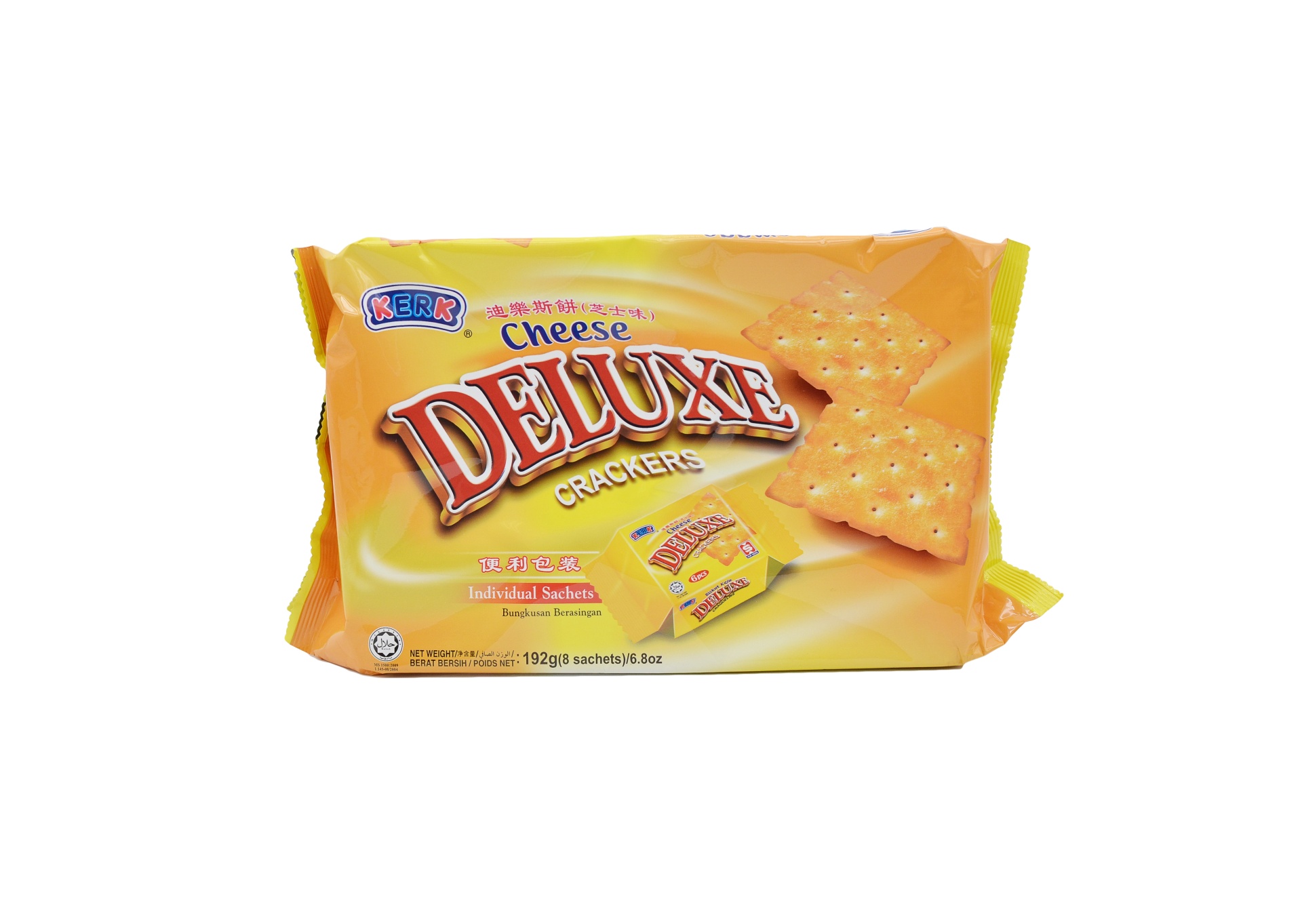 slide 1 of 1, Kerk Hup Seng Deluxe Cracker Cheese, 192 gram