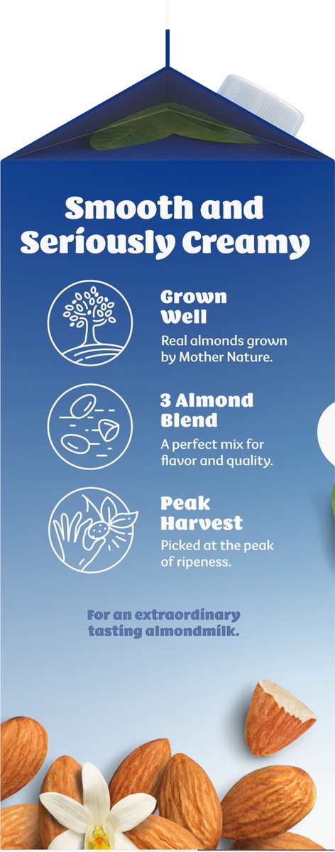 slide 8 of 9, Silk Almond Milk, Vanilla, Dairy Free, Gluten Free, 64 FL OZ Half Gallon, 64 fl oz