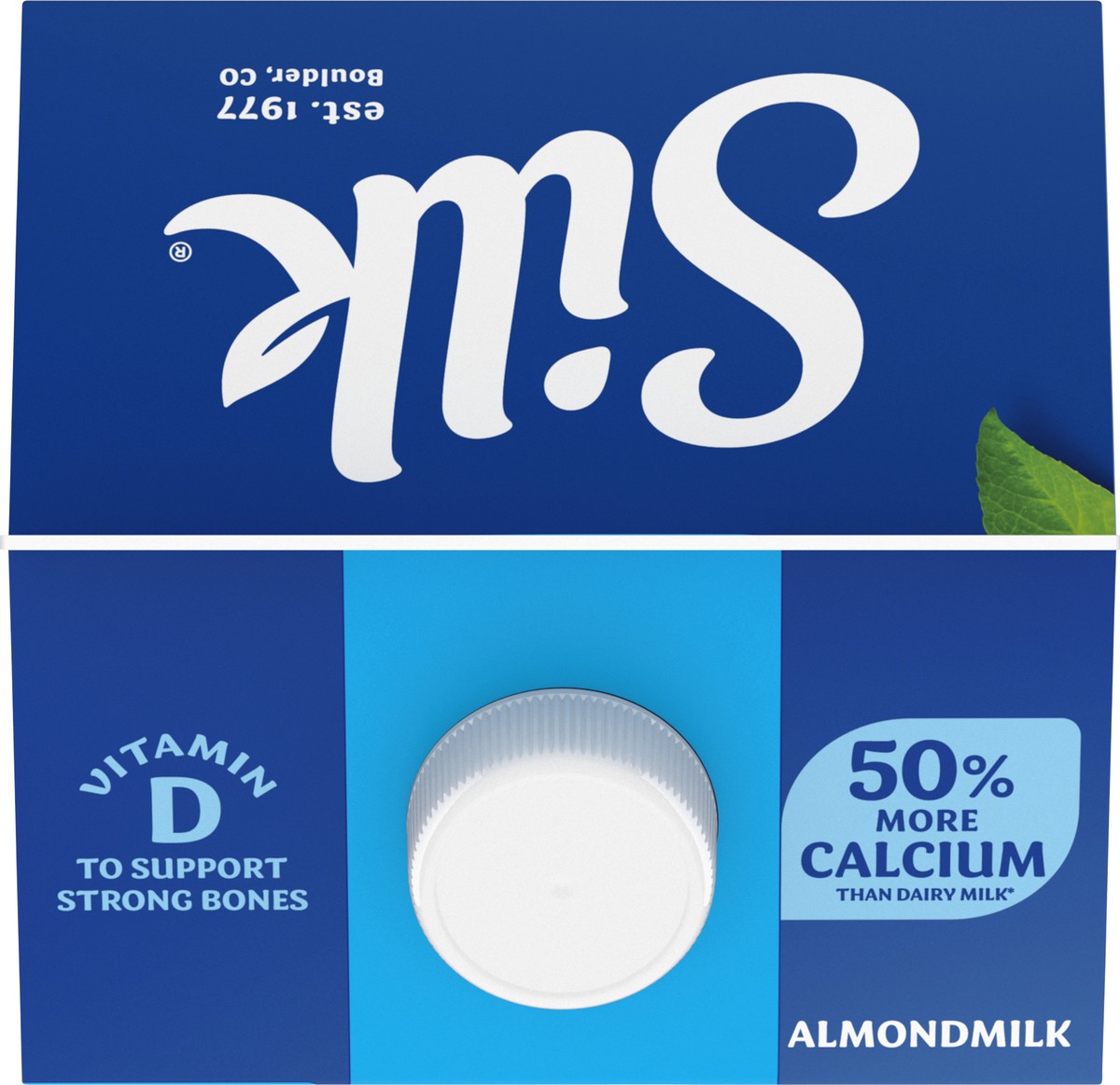 slide 6 of 9, Silk Almond Milk, Vanilla, Dairy Free, Gluten Free, 64 FL OZ Half Gallon, 64 fl oz