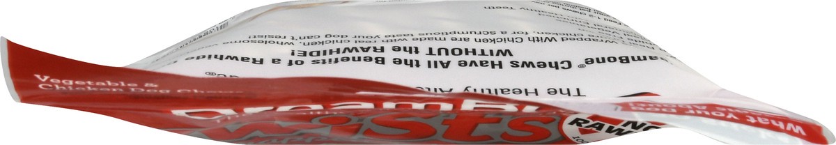 slide 6 of 9, DreamBone Twists Wrapped with Chicken Dog Chews with Chicken & Vegetables 30 Sticks, 30 ct