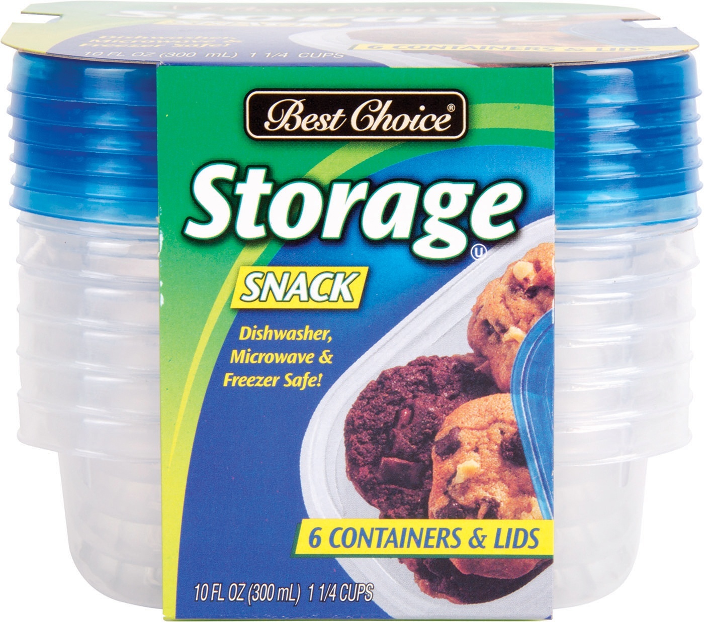 slide 1 of 1, Best Choice Snack Containers Small, 6 ct