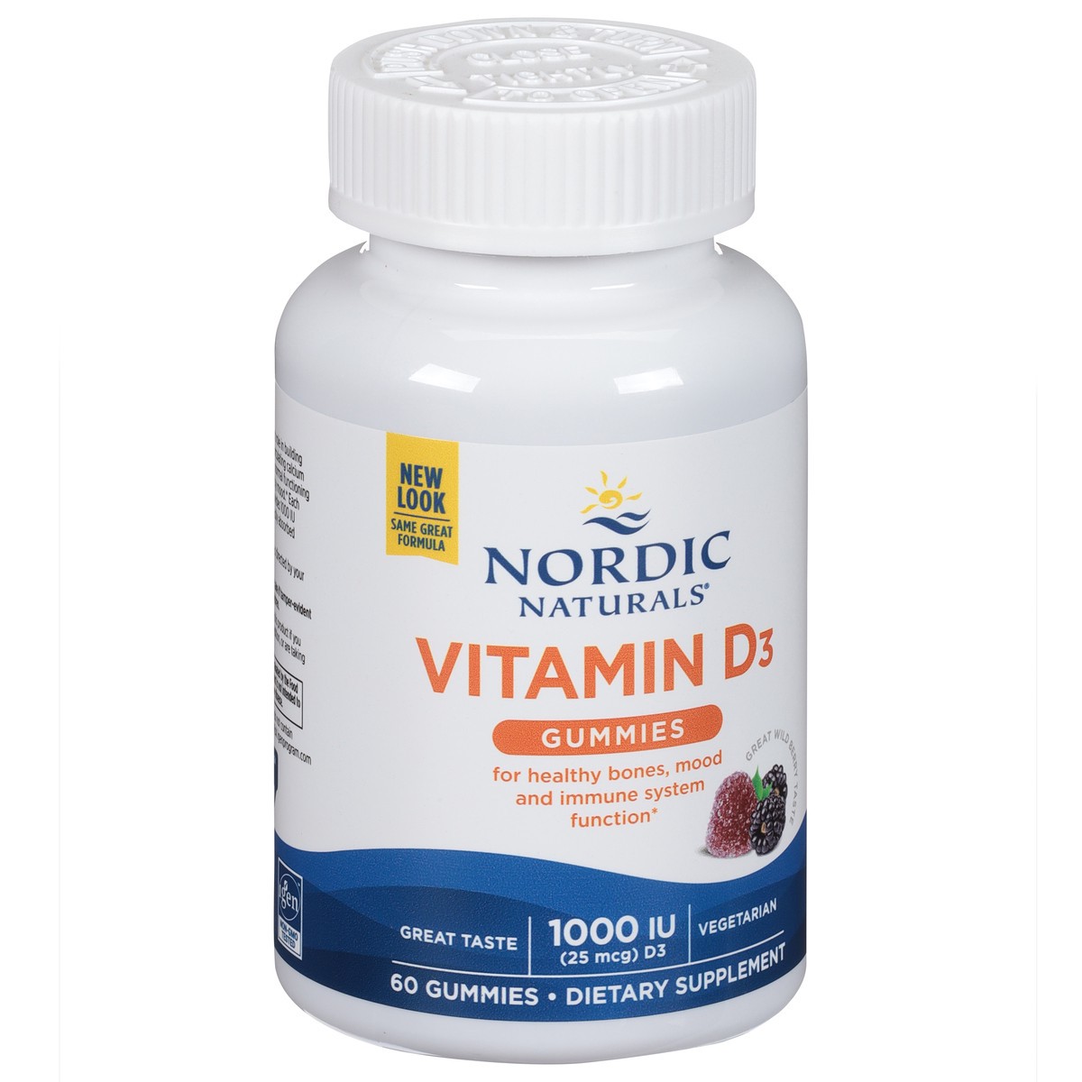 slide 3 of 9, Nordic Naturals 1000 Iu Vitamin D3 Gummies Dietary Supplement, 60 ct