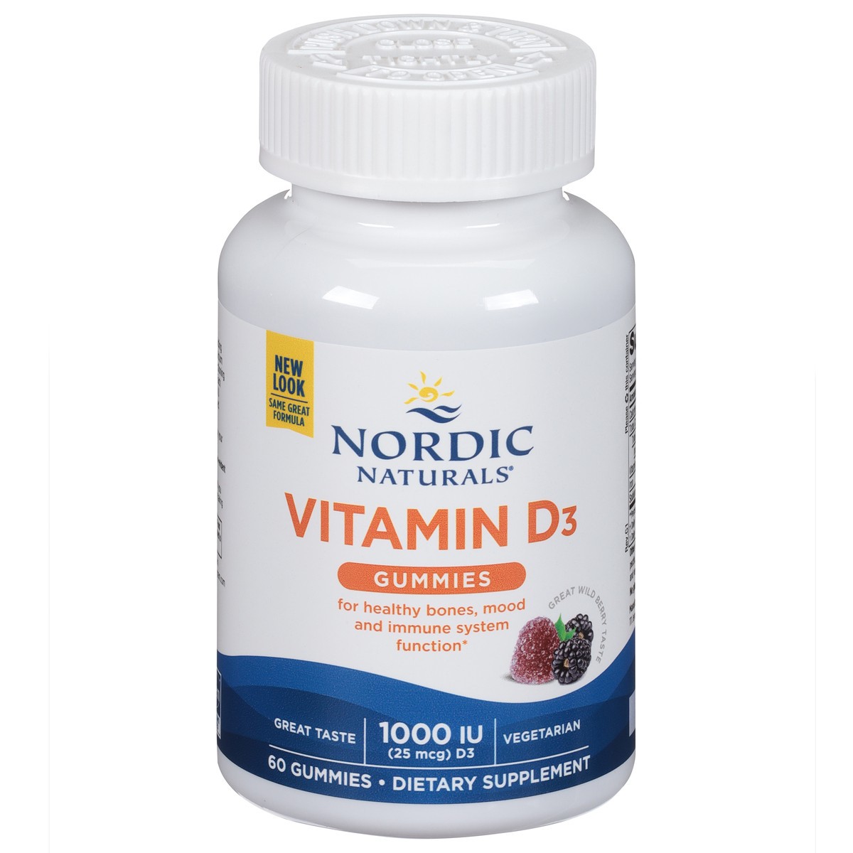 slide 1 of 9, Nordic Naturals 1000 Iu Vitamin D3 Gummies Dietary Supplement, 60 ct