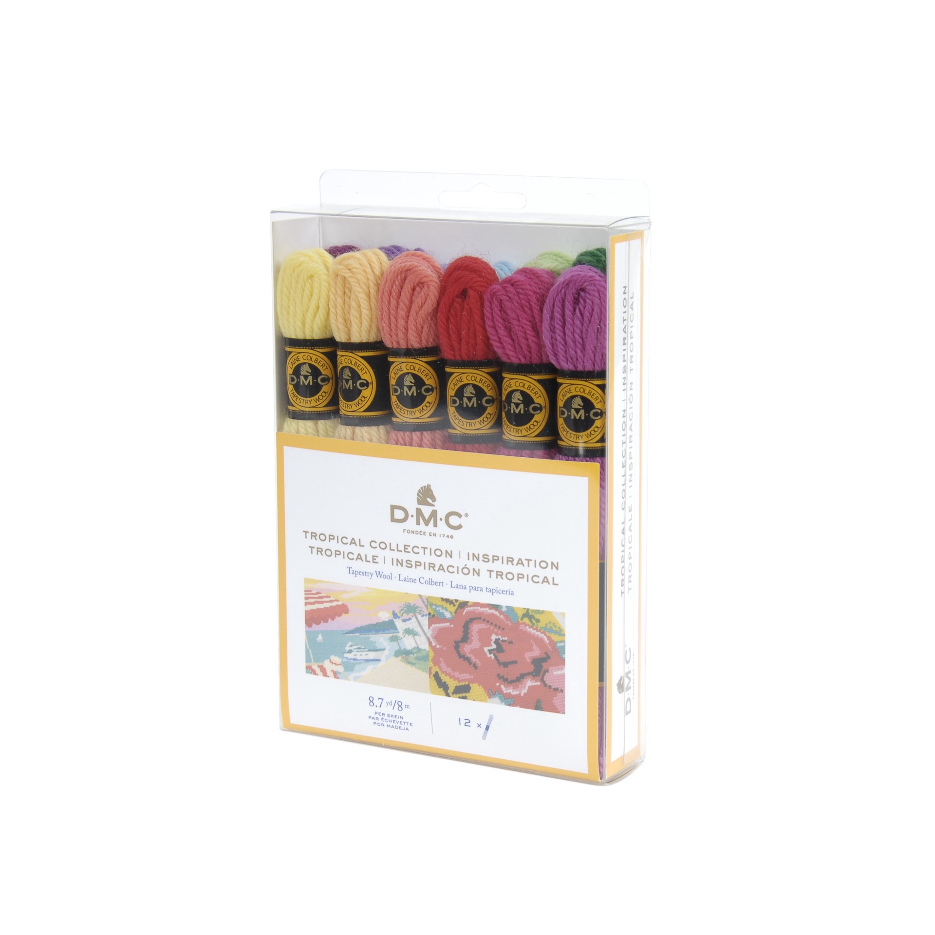 slide 2 of 5, Dmc Tropical Collection Tapestry Wool Pack, 8.7 yd