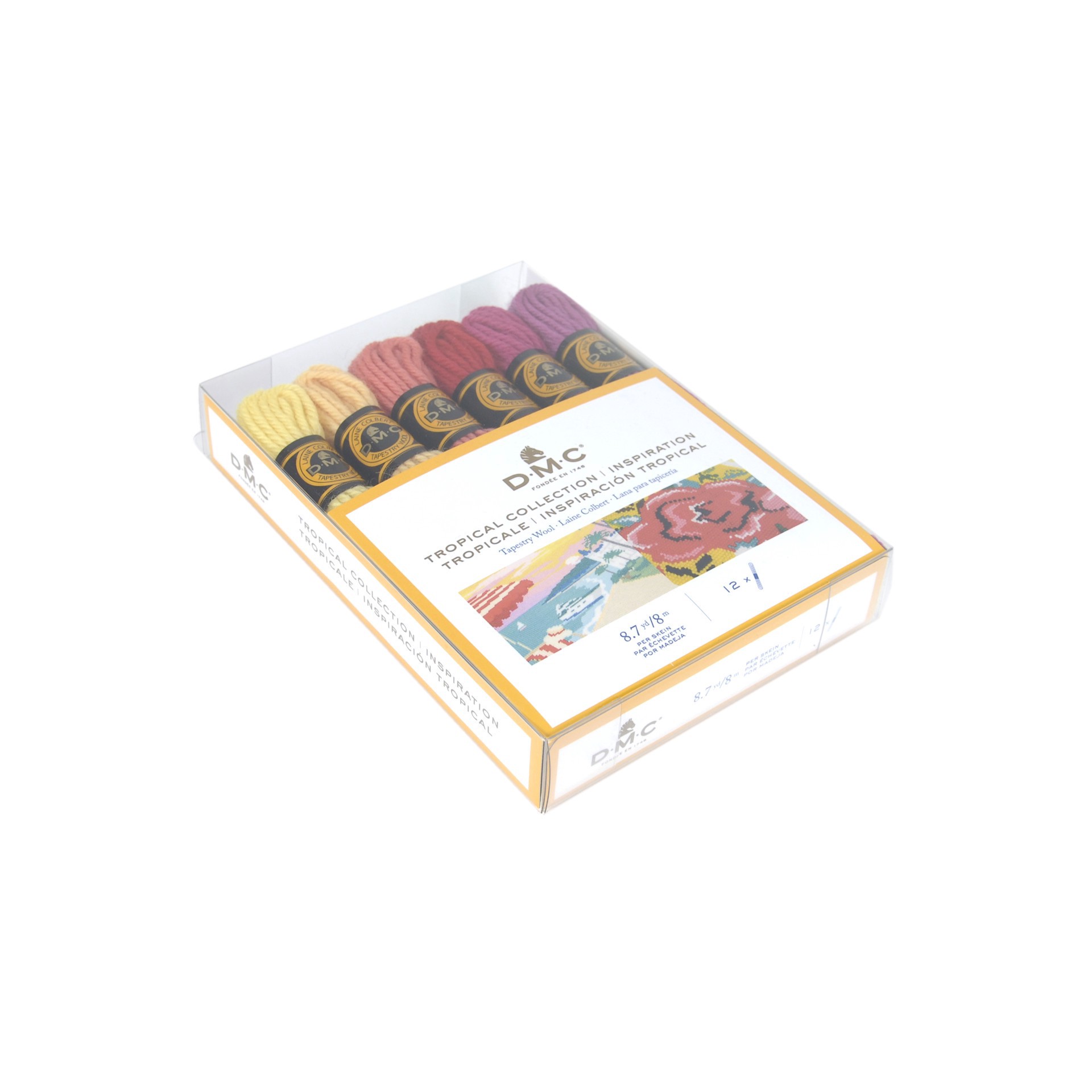 slide 4 of 5, Dmc Tropical Collection Tapestry Wool Pack, 8.7 yd