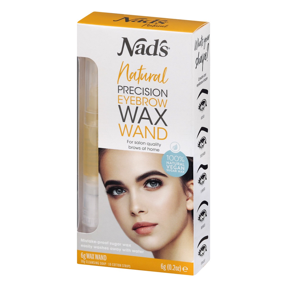slide 7 of 12, Nad's Natural Precision Eyebrow Wax Wand 6 g, 0.2 oz