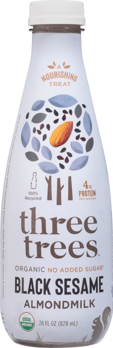 slide 10 of 12, Three Trees Organic Black Sesame Almond Milk 28 fl oz, 28 fl oz