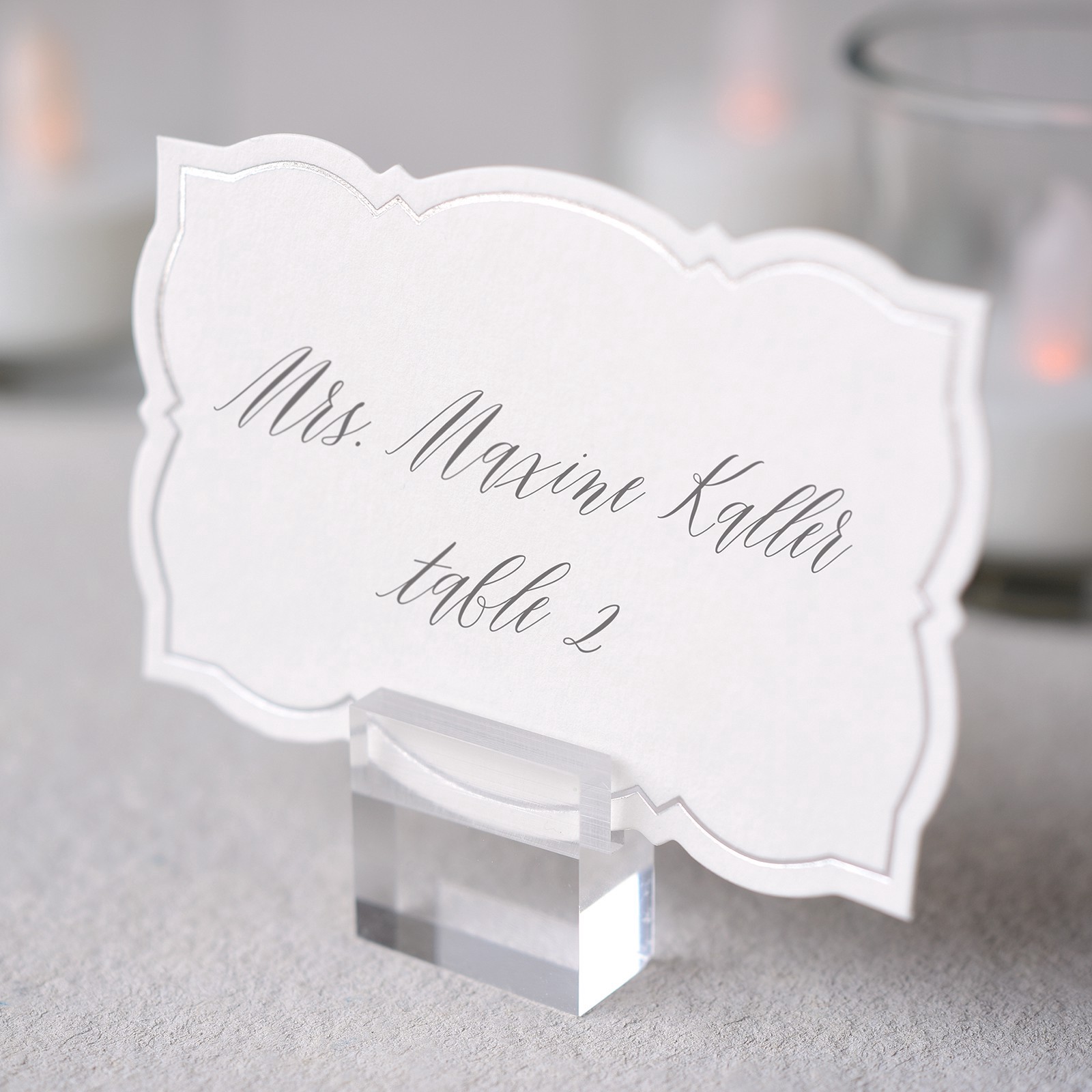 slide 3 of 3, Clear Place Card Holders, 12ct. By Celebrate It, 12 ct