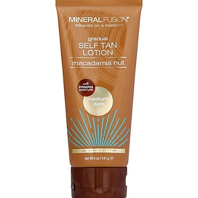 slide 1 of 1, Mineral Fusion Gradual Self Tan Lotion - Macadamia Nut Medium/Dark, 5 oz