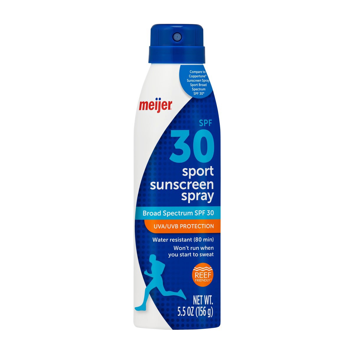 slide 1 of 5, Meijer Sport Sunscreen Spray, SPF 30, 5.5 oz