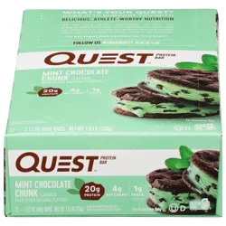 Quest Protein Bar, Mint Chocolate Chunk