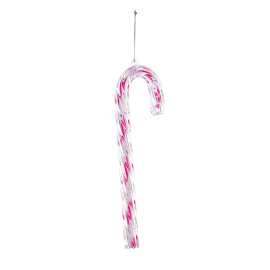 slide 1 of 2, 8" Candy Cane Glass Ornament By Ashland, 8 in
