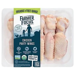 Farmer Focus Organic Chicken Party Wings - lb