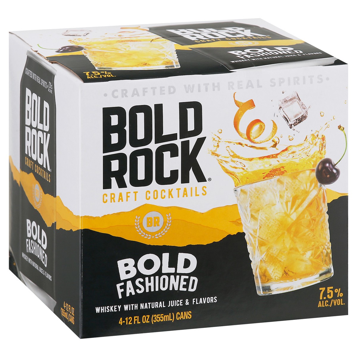 slide 5 of 9, Bold Rock Hard Cider Bold Rock Bold Fashioned Craft Cocktails 4 - 12 fl oz Cans, 4 ct