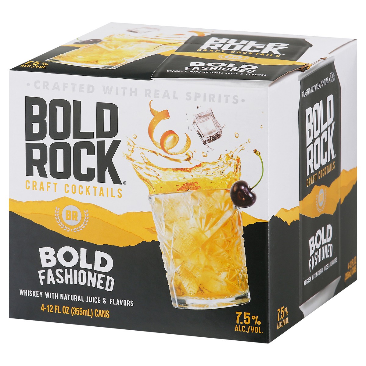 slide 6 of 9, Bold Rock Hard Cider Bold Rock Bold Fashioned Craft Cocktails 4 - 12 fl oz Cans, 4 ct