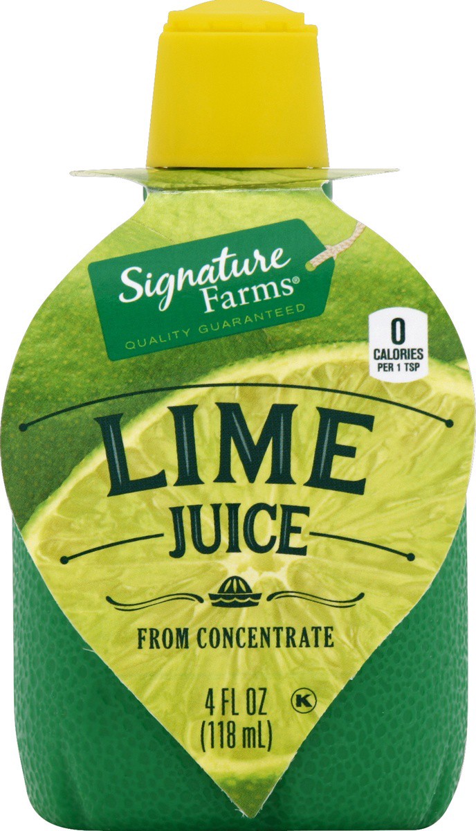 slide 2 of 2, Signature Farms Lime Juice Squeezze - 4 fl oz, 4 fl oz