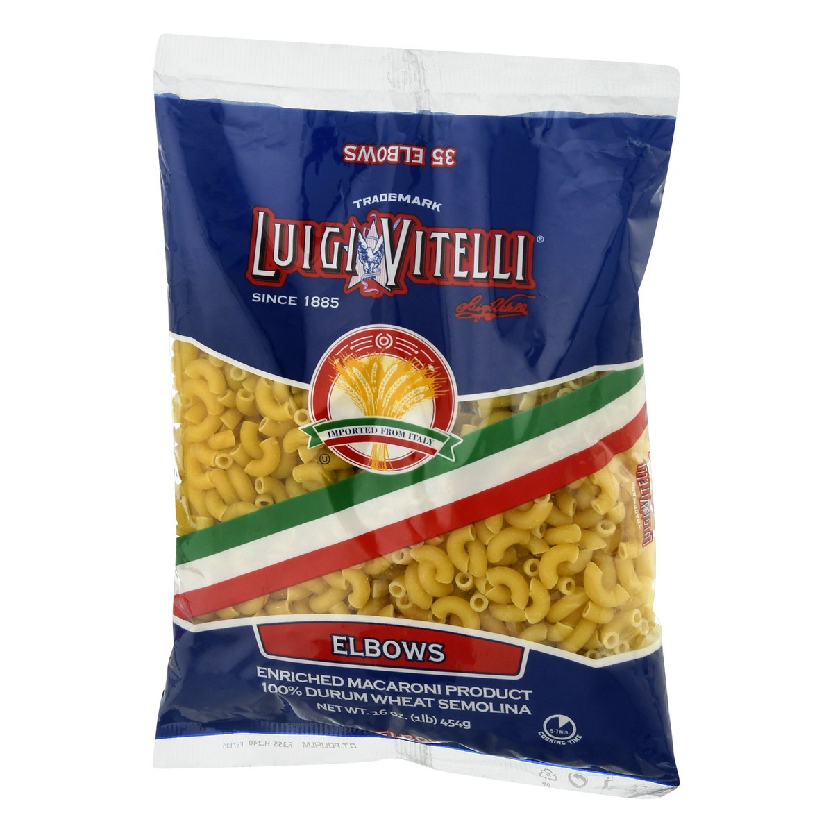 slide 8 of 10, Luigi Vitelli Elbows Macaroni Pasta 16 oz, 16 oz