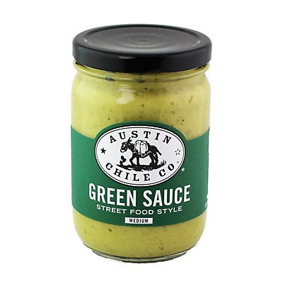 slide 1 of 1, Austin Chile Co. Green Sauce Medium, 12 oz