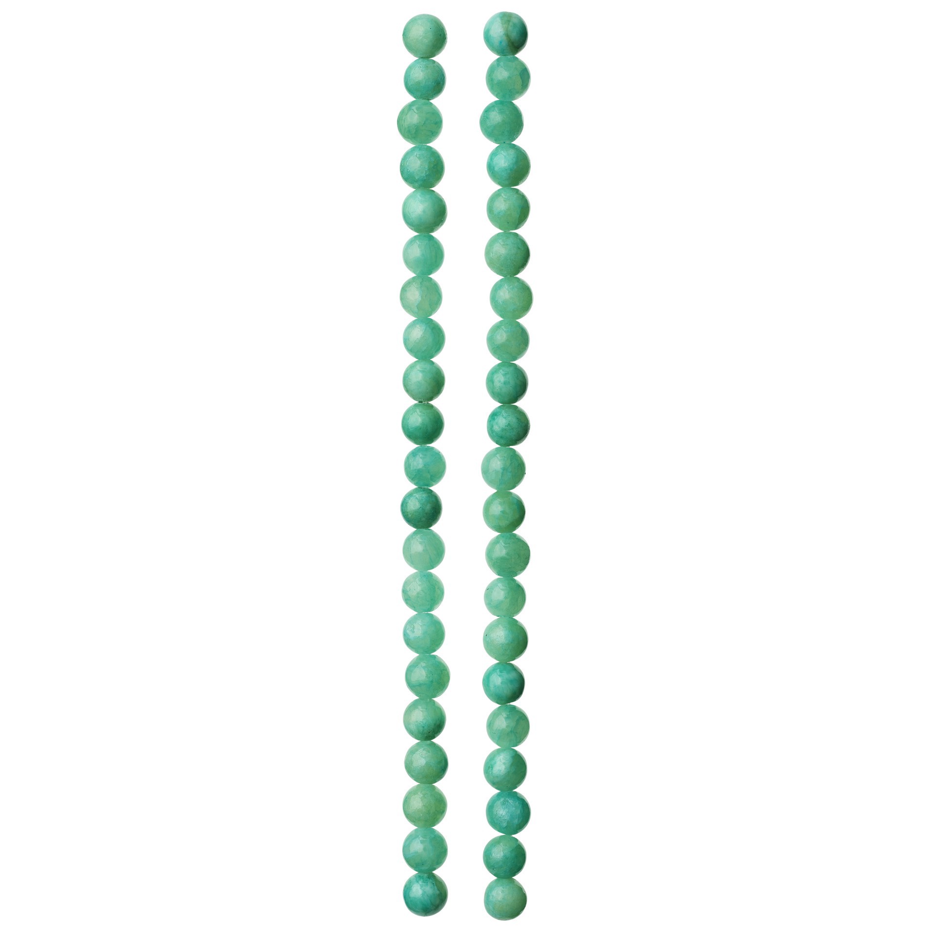 slide 2 of 3, Aqua Quartzite Round Beads, 6mm By Bead Landing, 6 mm