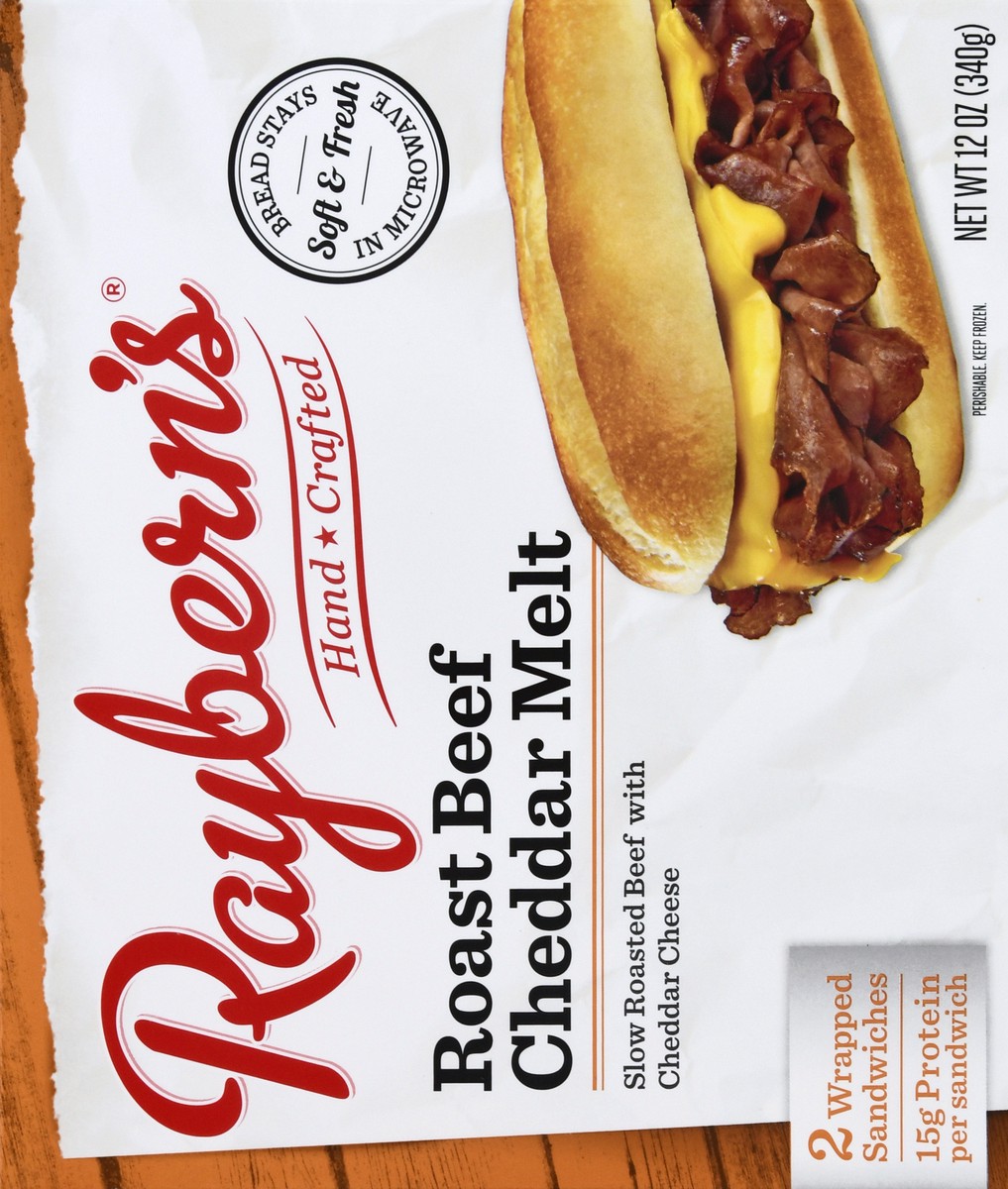 slide 7 of 9, Raybern's Rayberns Roast Beef Cheddar Melt Sandwich - 12 Oz, 12 oz