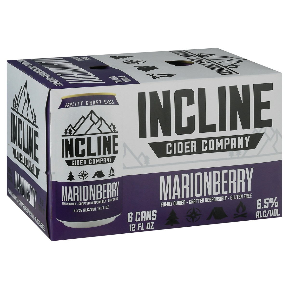 slide 6 of 9, Incline Cider Company Marionberry Beer 6 ea, 6 ct; 12 fl oz