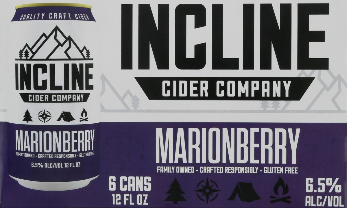 slide 2 of 9, Incline Cider Company Marionberry Beer 6 ea, 6 ct; 12 fl oz