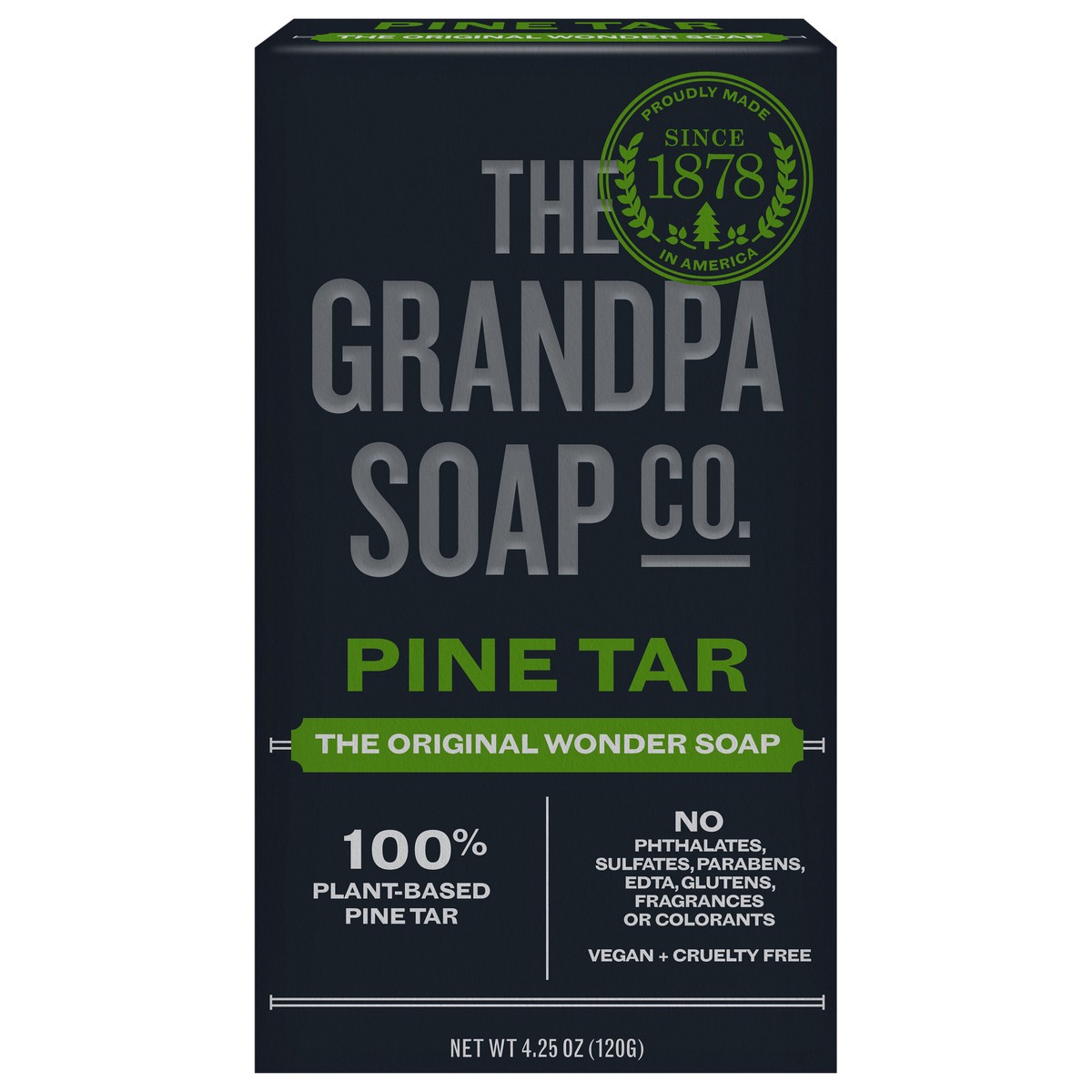 slide 1 of 13, The Grandpa Soap Co. The Grandpa Soap Company Pine Tar Soap 4.25 oz, 4.25 oz