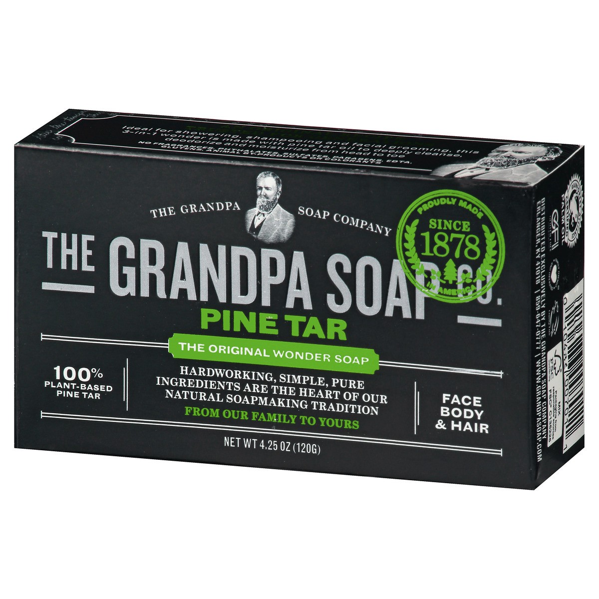 slide 7 of 13, The Grandpa Soap Co. The Grandpa Soap Company Pine Tar Soap 4.25 oz, 4.25 oz