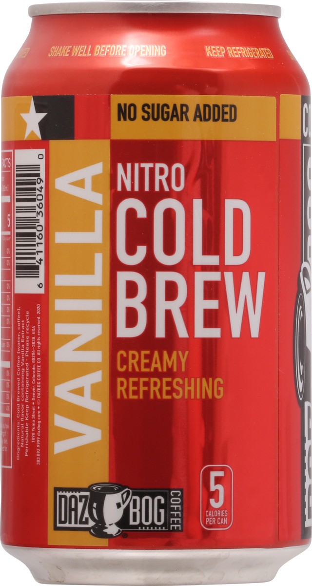 slide 11 of 11, Dazbog Nitro Vanilla Cold Brew Coffee - 12 fl oz, 12 fl oz