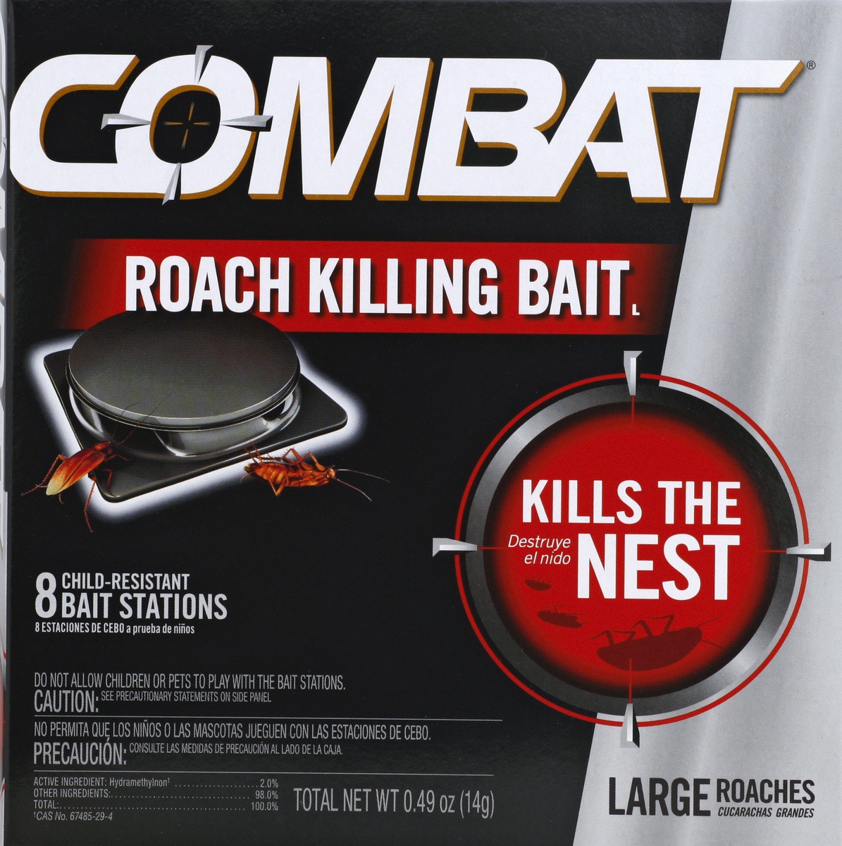 slide 2 of 4, Combat Roach Killing Bait 8 ea, 8 ct