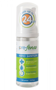 slide 1 of 1, Prefense Pre-Fense Foam Hand Sanitizer, 1.5 fl oz