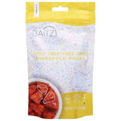 Baitz Sweetened Dried Spicy Pineapple Pieces 3.5 oz